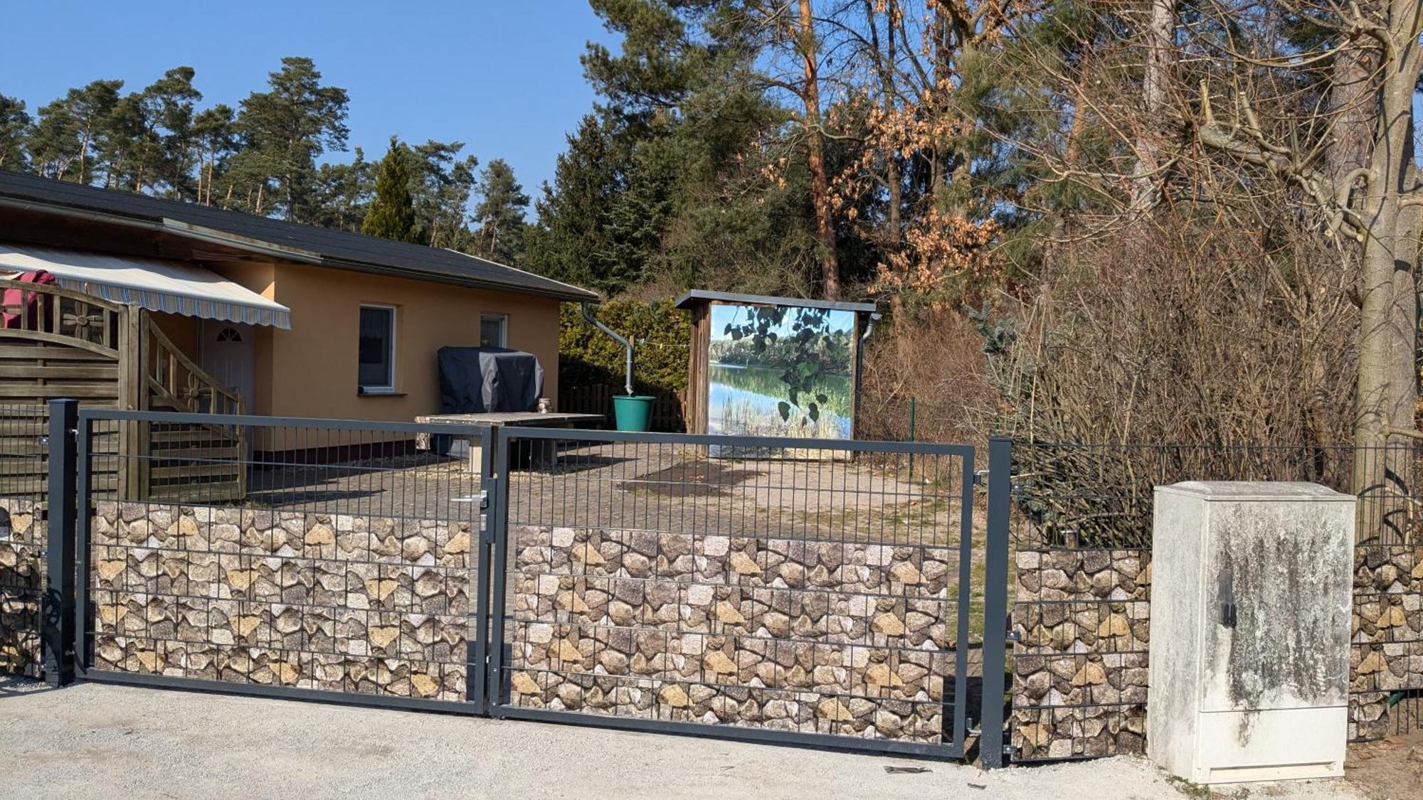 Spreewaldhaeuser Golinski Mit Kamin Am Neuendorfer See Alt Schadow Exterior photo