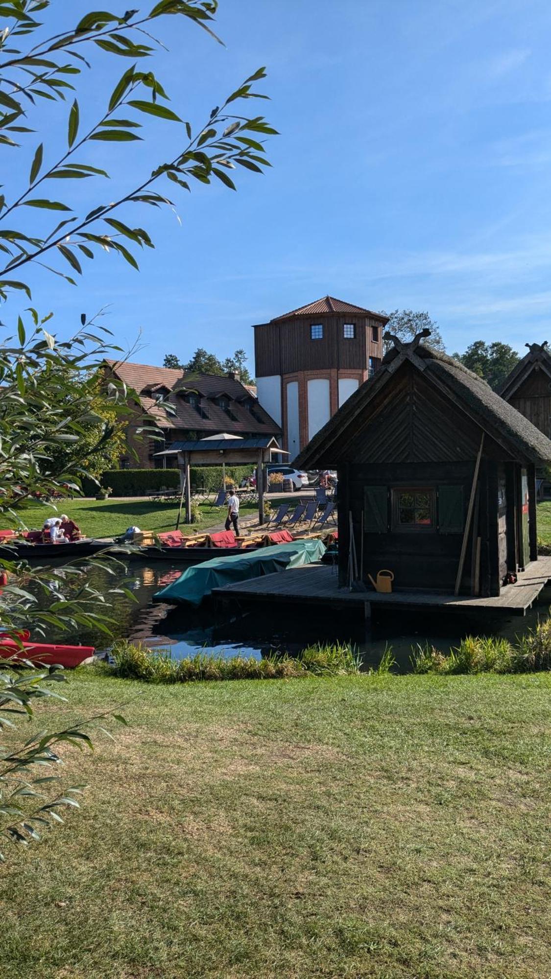 Spreewaldhaeuser Golinski Mit Kamin Am Neuendorfer See Alt Schadow Exterior photo